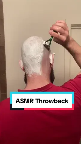 #onthisday here’s another throwback shave #asmr #shaving #shave #bald #balding #nohair #razor