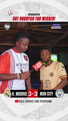 Watch Dani's  FULL INTERVIEW ON YOUTUBE - LINK IN BIO 📺 🗣 🔥  #naijafootball #tiktoknigeria #naijatiktok #PremierLeague #championsleague #levelupafrica #africanfootball REAL MADRID 3-3 MAN CITY highlights
