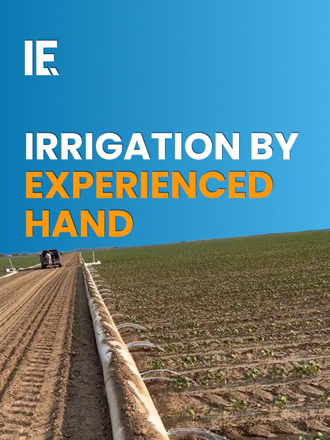 Smart farming is all about getting the best result through the best technology. Sometimes, that involves complex technology - sometimes, not. Choosing where irrigation holes are needed is sometimes best done by eye. #smartfarming#technology #complextechnology