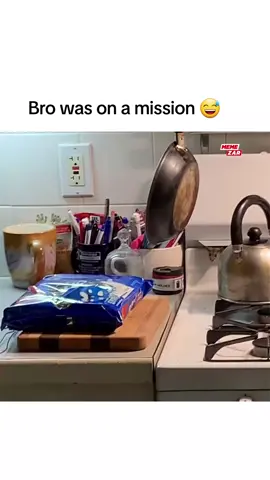 Bro was on a mission 😅 #oreo #mission #mouse #kitchen #fypシ #viral 