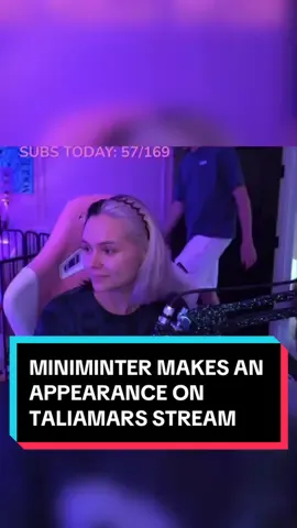 Miniminter makes a appearance on TaliaMars stream!!! #miniminter #simonminter #miniminterclips #minimintersidemen #sidemen #taliamar #taliamarclips #twitch #streamer #taliamarandminiminter #miniminterandtaliamar #fyp #foryou 