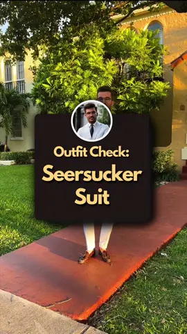 Outfit Check: Seersucker Suit #suit #miami 