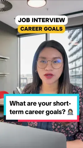 Short-term career goals 👩🏻‍💻#learnenglish #jobinterview #interview #englishera 