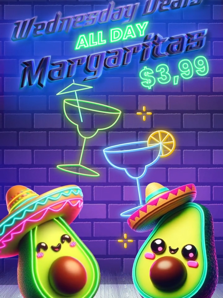 Margarita Wednesdays at Avocados Restaurant! 🥑 🚘📌 https://avocadosbradenton.namer.alohaonlineordering.com/Engage.aspx?#/engage/ordering/menu #avocados #deal  #miercoles  #promo  #avocadosrestaurant #mexicanfood #bradenton  #florida #coktaillover #yummy