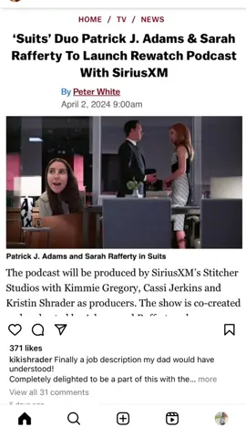 What do we think the name of the podcast will be? The Fraud and The Secretary? Pearson Spector Podcast? #greenscreen #suits #lawyer #podcast 