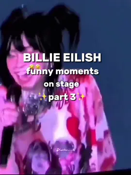 shes sooo funyy im crying 😭💀 #billieeilish #billieeilishfunnymoments #funnymoments #fyp #viral #trending #fypシ #concert 