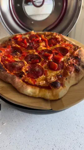 No more need to order pizza! This pizza oven is the best!! I haven’t had a pizza tasting this good in a long time 😍 | #pizzaoven #granitestone #piezanopizzaoven #pizza #pizzalover #pizzanight #pizzatok #pepperonipizza #pizzarecipe #ttshop #fypviral 