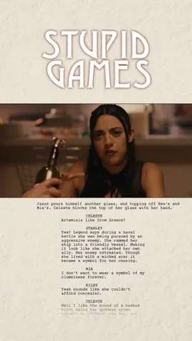 Script to Screen in a scene where Stanley shares a story with the other dinner guests. Streaming now on @Mometu! #script #scripttoscreen #screenplay #moviescene #horror #dinner #nowstreaming #stupidgames #fyp 
