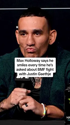 Max Holloway can’t wait for the BMF title fight with Justin Gaethje. #maxholloway #UFC #mma 