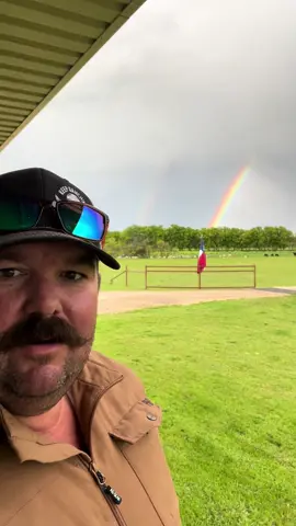 Get outside and enjoy nature! #DoubleRainbow #Rainbow #KeepRanchin 