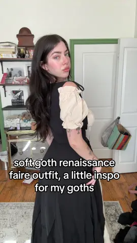soo cute i cant wait to wear it to the faire !! #renissancefaire #renfair #renfairetiktok #renfaireoutfit #goth #softgoth 
