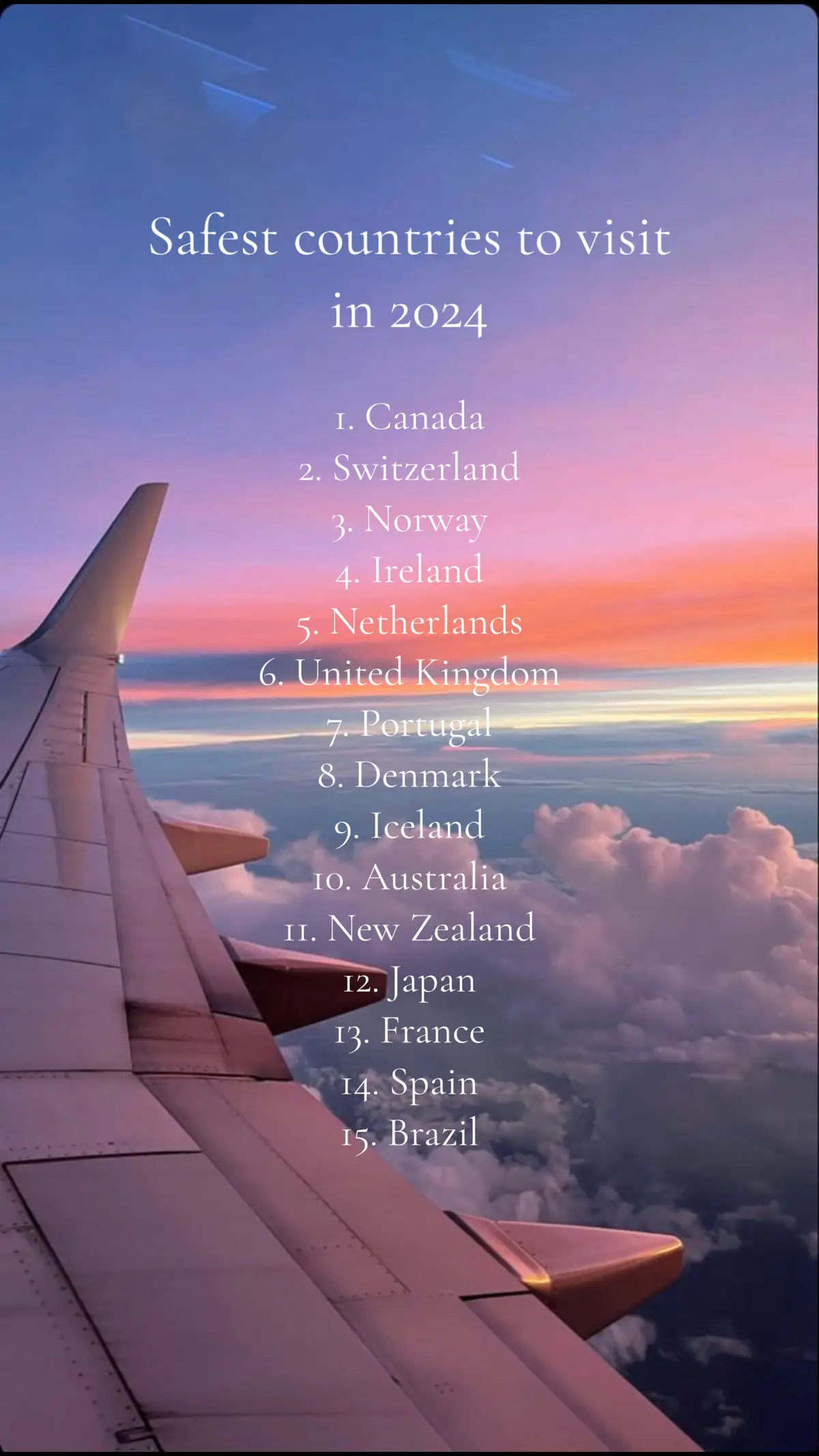 Are you surprised? Any other country you think should be on the list? Not be on the list?  ✈️ Save for later, share with your adventure besties to let them know + be sure to follow for more travel tips! #travel #vacation #trips #trip #traveltiktok #travellife #traveltok 