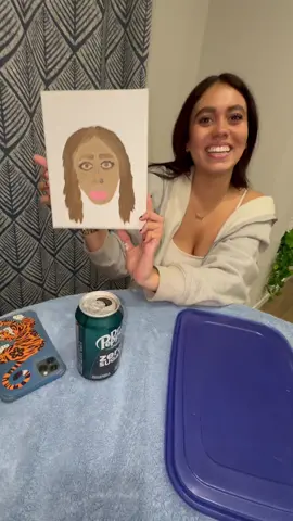 Will not be participating in this trend ever again! @kambry #paintchallenge #friendactivities #painteachother #artistsoftiktok #beautytips #paintnight #portraits 