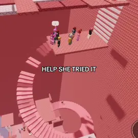 HOW DID SHE SLIP IM CRYING😭😭😭  | IB: @Raswaaa  #roblox #youjustwantmyciout #robloxfyp #shinypinktower #Minecraft #viral #funny 
