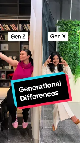 Can you spot the difference? Leave a comment below! #generations #generationaldifferences #genz #genx 