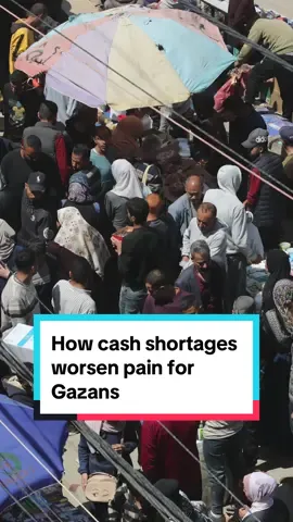 Gazans are facing wildly fluctuating prices driven higher by shortages of food and other essentials—plus they can’t get cash to buy what is available. That’s worsening a hunger crisis and making daily life harder, even for Gazans who have savings or are still earning salaries.  Reporter/host: Omar Abdel-Baqui  Producer: @Jacob Ohara @Julia Munslow  📷: Zuma Press, Bloomberg News, Reuters, Getty Images #palestine #gaza #economy #cash #wsj #wallstreetjournal #thewallstreetjournal 