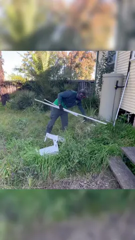 Part 2: The backyard is really a jungle of a woman who just divorced her husband 💪 #longervideos #satisfying #help #CleanTok #bestvideo #transformation #happyday365 #edging #satisfyingvideo #makeover #mowinglawn #clean #lawncare #cleaningtiktok #mowing #cleanhouse 