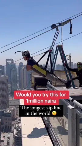 Longest Zip like in the world, who’s in to try? 🤩 vc @xline #pulsenigeria #pulseviral #tiktoknigeria #dubai 