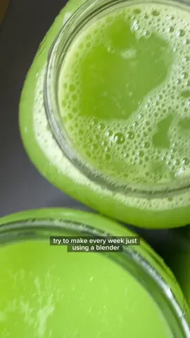Homemade celery juice 🍏 I love how I feel while making this, drinking this, and after drinking this. I am sharing in hopes that it helps one of you struggling with similar symptoms in your body. 🙏🏼 Some tips:  * Make sure you use lemon because it keeps the vibrant green color. I ran out of lemon once and one of the batches I made turned a darker brown. It also makes it taste wayyy better. * Add more or less water depending on how light you want the flavor to be. Add more lemon if you want more sour taste. Taste and adjust! Here’s what you’ll need. Ingredients (per batch, makes about 4 large glasses overall if using about 2 large celery stalk bunches): 3 cups of celery, washed and roughly chopped 1 lemon, washed and peeled 1 green apple, washed and roughly chopped 4 cups of filtered water Nut milk bag Method: In a high speed blender, add in all chopped ingredients along with water. Blend on high for about 30 seconds.  Pour all of it into a nut milk bag over a large mixing bowl. With your hands, slowly squeeze out all of the liquid until you are left with only a green pulp in the bag. You can set these pulp from each batch aside to use for another recipe or compost.  Repeat until you have no celery left. This should yield about 4 batches. Pour into glass jars and store in the fridge for up to a week! I hope you enjoy it all as much as I do 💛 Love, Jameson #celeryjuice #greenjuice #antiinflammatoryfood #chinesemedicine 