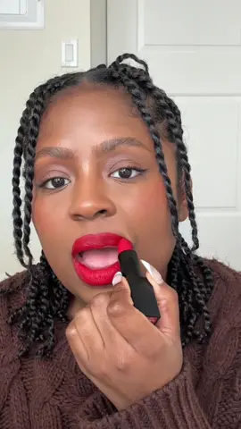 This red lipstick from @CTZN Cosmetics is actually fire 🔥 #makeup #makeupreview #beauty #BeautyTok #viralmakeup 