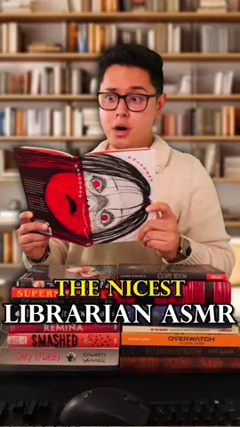 The NICEST Librarian #ASMR 🤫 | #asmrsounds #asmrvideo #library #BookTok #books #satisfying #relax #relaxing #whisper #actor #acting #funny #sleep #junjiito #manga #anime #librarian #roleplay #soft #goodnight #tingles 