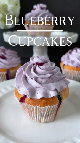 Press here for the Recipe 🤍 Blueberry Cupcakes These blueberry cupcakes are a delightful tribute to the taste of fresh blueberries. 🥰 📝 Ingredients: (For 6 pieces) 	•	150 g flour 	•	1 tsp baking powder 	•	1/4 tsp salt 	•	100 g sugar 	•	1 egg 	•	60 ml milk 	•	60 ml vegetable oil 	•	1 tsp vanilla extract 	•	100 g fresh blueberries Blueberry Cream Topping: 	•	100 g fresh blueberries 	•	1 tbsp sugar 	•	200 ml heavy cream 	•	1 tbsp powdered sugar 🤍 Instructions: 1.	Preheat the oven to 180°C and line a muffin tin with paper liners. 2.	In a bowl, mix the flour, baking powder, and salt. 3.	In another bowl, whisk together the sugar and egg until the mixture becomes lighter and fluffier. 4.	Add the milk, vegetable oil, and vanilla extract, and mix well. 5.	Gradually add the dry ingredients to the egg mixture and stir just until everything is combined. Gently fold in the blueberries. 6.	Divide the batter evenly among the muffin cups and bake for about 18-20 minutes, or until a toothpick inserted into the center of a cupcake comes out clean. 7.	Allow the cupcakes to cool completely. 8.	In a saucepan, simmer the fresh blueberries with the sugar over medium heat until soft and thickened into a jam-like consistency. Remove from heat and let cool completely. 9.	Whip the heavy cream until stiff peaks form. Gradually add the powdered sugar and mix until smooth. 10.	Carefully fold 1-2 of the cooled blueberry mixture into the whipped cream until evenly distributed. 11.	Make a small indentation in the center of each cupcake and spoon 1 teaspoon of the blueberry mixture into it. 12. Pipe or spread the blueberry cream topping onto the cupcakes. Enjoy these delicious blueberry cupcakes with creamy blueberry topping! 🤍