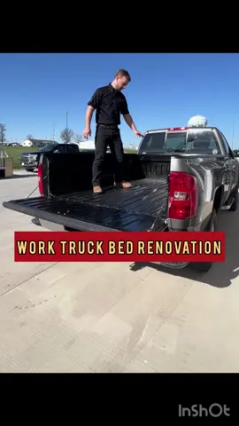 Tired of seeing rust & paint scratches? Spray-in Bedliner made this bed look like new!! #bedliner #truckbed #renovation #truck #upfitranch