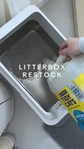 Replying to @Victoria Rose BEAUTY CREATOR a litter restock to show you exactly how much fits in our new stainless steel litter box! 🫶 #stainlesssteellitterbox #restockwithme  #tiktokshopcat #aestheticcat #TikTokMadeMeBuyIt #springreset #catessentials #catlitterbox #catowner #ttsacl #creatorsearchinsights #vanillagirlaesthetic #cataesthetic #aestheticvideos #catmomlife #refillandrestock #refillday #restocking  OGs know this is Winnifred’s SECOND stainless steel litter box! Jackson Galaxy's advice of 