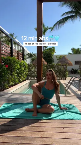 12 min ab finisher that engages thise deep core muscles for toning & sculpting🐬🩵Do each exercise for 45 sec with a 15 sec rest between & repeat: Bear Taps Plank Rockers SL Crunch Extension L SL Crunch Extenshion R Boat Pulses Toe Tap Crunches • Follow for more workouts🩵 #abworkout #abburner #coreburner #quickabs #fullbodyworkout #fullbodyexercise #fullbodyexercises #athomeworkout #athomeworkouts #workoutathome #medicineballthat #tonedarms #coreworkout  #workoutchallenge  #fitnessmotivation #athomeworkouts #fullbodytone  #viral #trending #FitTok #GymTok