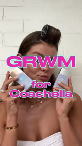 It's giving FESTIVAL GLOW 😍🌸🧡🌵 GRW with Naked Sundays for Coachella! Featuring: ✨ CabanaGlow SPF50 Mineral Glow Serum Drops  ✨ SPF50+ Glow Mist Top Up Spray ✨ Sheer Glow Balm Sticks ✨ Glow + Go Lip Oils #grwm #grwmmakeup #coachella  USE SPF AS DIRECTED, reapply frequently.