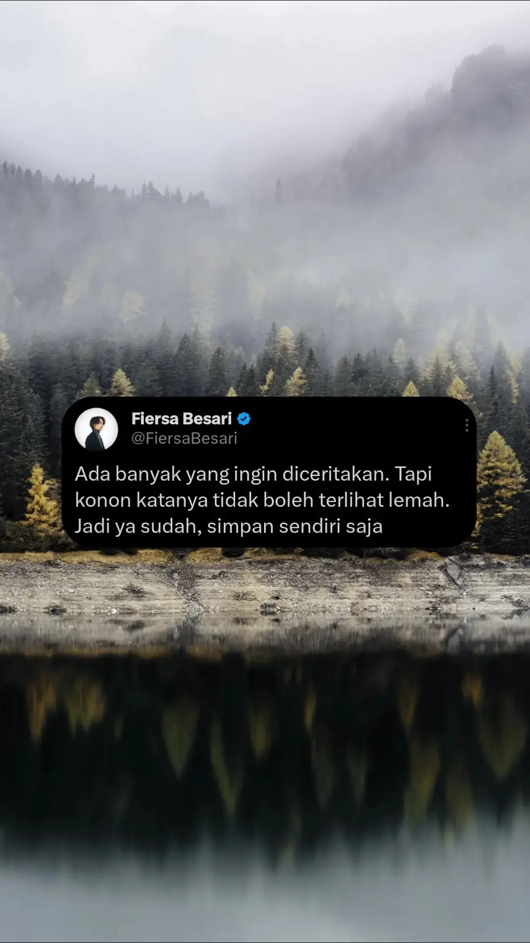 simpan aja semua, sampai kepala pusing sendiri #cerita #storytime #quotes #fiersabesari 