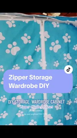 Zipper Storage Wardrobe DIY cabinets clothes closet #storage #DIY #clothes #closet #wardrobe #cabinet 