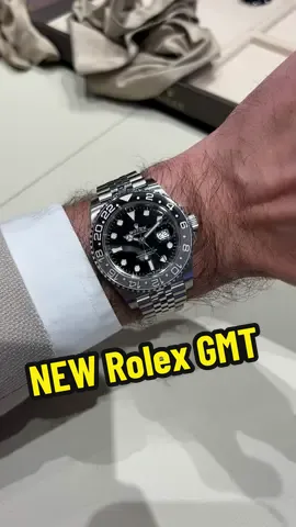 Here it is the new Rolex GMT Master 2 with a black and grey bezel #rolex #rolexgmt #watches 