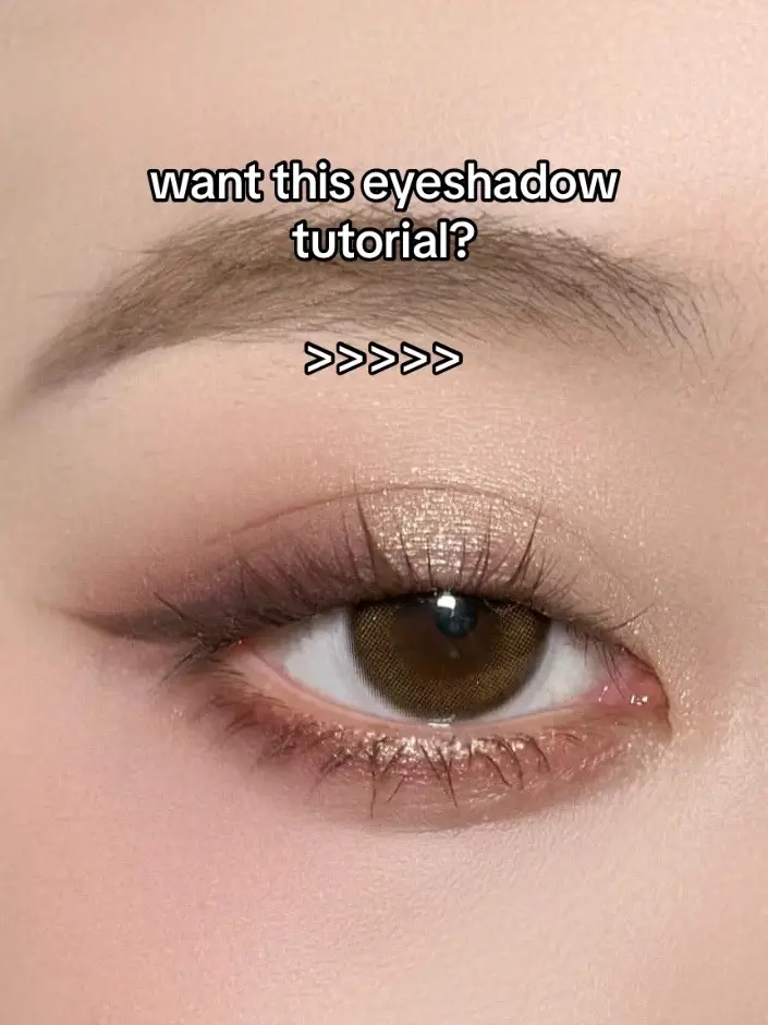 yang masih bingung cari tutorial bikin eyeshadow yang natural boleh dicoba nih #eyeshadow #eyeshadowtutorial #koreanmakeup 