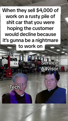 #Meme #MemeCut #capcut #fyp #foryou #foryoupage #foryourpage #humor #scarymovie2 #work #workplace #shitbox #rustbelt #rustbeltmechanic #customercar #technician #serviceadvisor #servicewriter #mechanic #mechanics #mechanicsoftiktok #mechanictiktok #mechanictok #autoshop #garage #dealership #lol 
