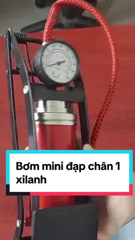 Bơm mini đạp chân 1 xilanh, chiếc bơm quá tiện lợi cho anh em khi xe hết hơi #bomxemini #bomdapchanmini #bomxedap #bomxemay #thutienich 