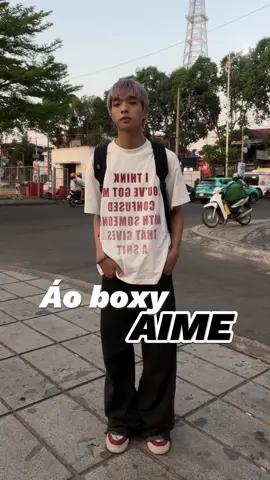 Áo thun boxy của nhà AIME ngon bổ rẻ #xuhuong #aime #review #fyp #outfit 