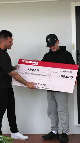 Liam from NSW just became $60,000 richer 🙌 This could be you 👀 #fyp #foryoupagе #foryou 