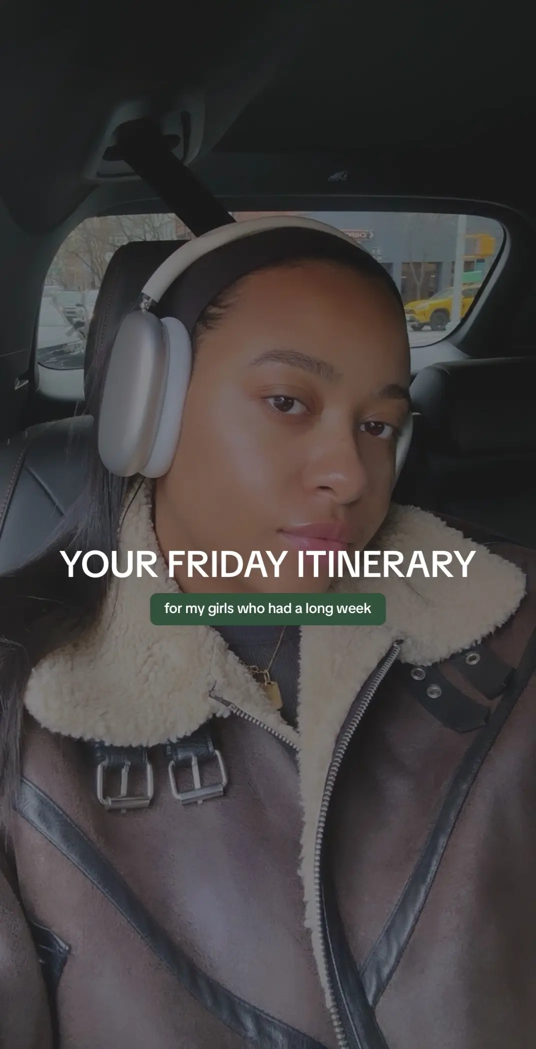 the ideal friday itinerary ✨🍸 your no plans turned into the perfect balance. happy weekending! #9to5 #fridayplans #fridaynight #stayingin #milennialsoftiktok #blackgirltiktok 