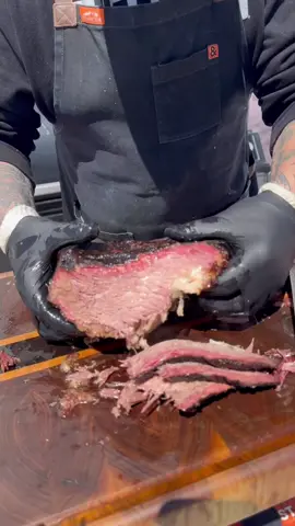 Part 2, Smoking a 23 pound bone in brisket from @The Bearded Butchers  This brisket took 18 hours to smoke on my @Traeger Grills before i rested it for almost 2 hours. 225° was the first 14 hours and 275° once I wrapped it and went another 4 hours for probe tenderness.  These were smoked with Traeger/Louisville Slugger Maple Pellets.  I tracked internal temps with my @MEATER Block to keep track of different sections during the cook.  Such a fun and satisfying cook.   @Me@Messermeistero@Gordon Ramsaye#kendrickbbqr#brisketa#ramsayreactsb#bbqbrisketu#butcheru#butcheryb#bbq