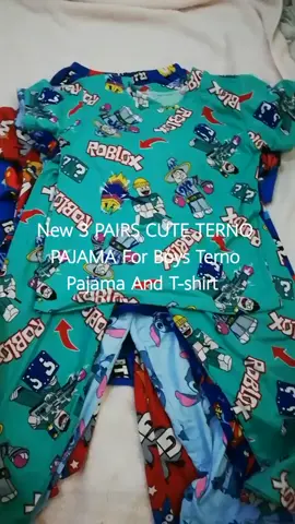Tshirt Pajama Terno Bundle for Kids Boys 