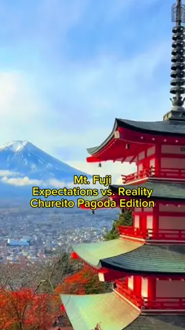 Waking up early to beat the crowds and finally see Mt. Fuji be like... Credit expectations to: @khaokada #mtfuji #mtfujijapan #chureitopagoda #whereismtfuji #mtfujiissleeping #cloudyday #foggymorning #whatyouseeiswhatyouget #secondtry #expectationsvsreality #kawaguchiko #japantravel #sabbatical #travelcouple #honeymoon #travelmoon 