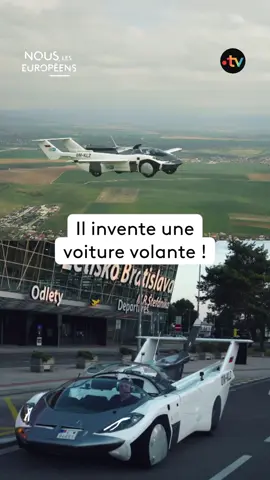 Cet avion devient une voiture en 3 minutes ! Inventé en Slovaquie, ce prototype de #VoitureVolante est l'un des plus avancés au  monde. Depuis 2022, il est autorisé à circuler dans le ciel européen. #Avion #Voiture #sinformersurtiktok  #NousLesEuropéens #franceTV 