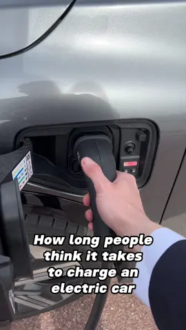 It doesnt take long!  #electriccar #ev #charging #old 