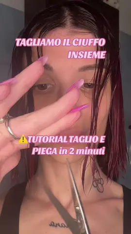 ⚠️TUTORIAL TAGLIO E PIEGA⚠️ #haircuttutorial #hairstyletutorial #haircuttransformation #beautytip 