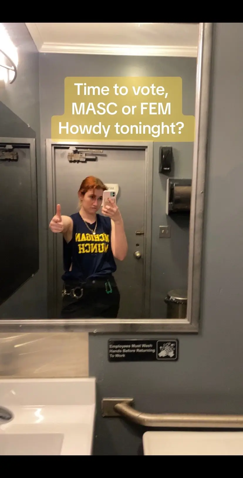 Letting the people (bisexual bottoms with daddy issues who are my target audience) decide tonight. #howdy 