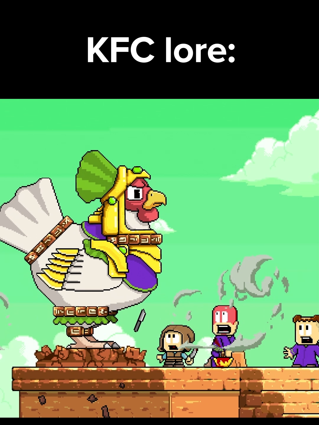 The true story behind KFC #dantheman #gamelore #kfclore #animatedseries #stage17