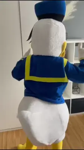 Who is ready to see the duck do a video showing off his moves? #donaldduck #music #mascot #dancing #fyp #viral #dancechallenge 