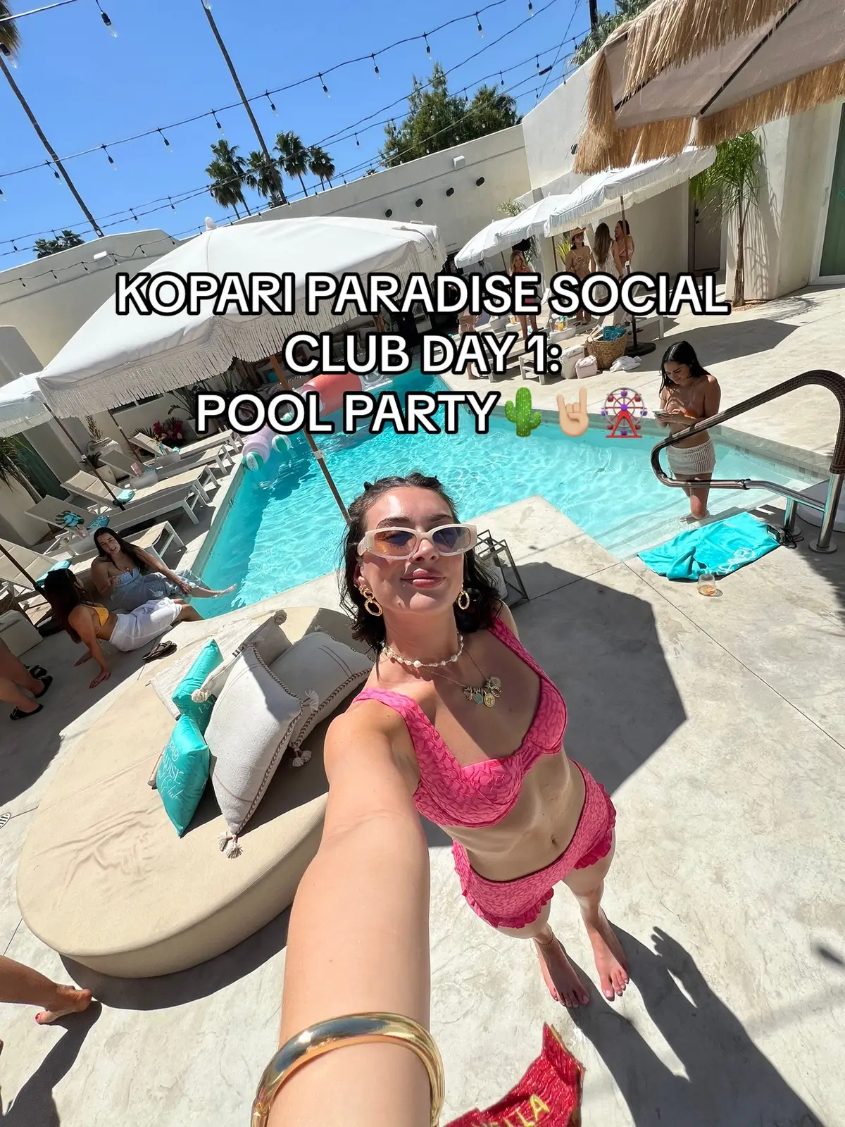 this is seriously going to be the best weekend of my life crying already🧴🌵🎡 #koparibeauty #kopariSPF #blackbough #poolparty #coachella #brandtrip 