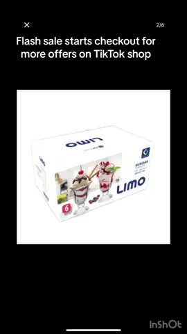 Flash sale #uk #glassware #tiktok #sale #offers #special #icecream #luton 